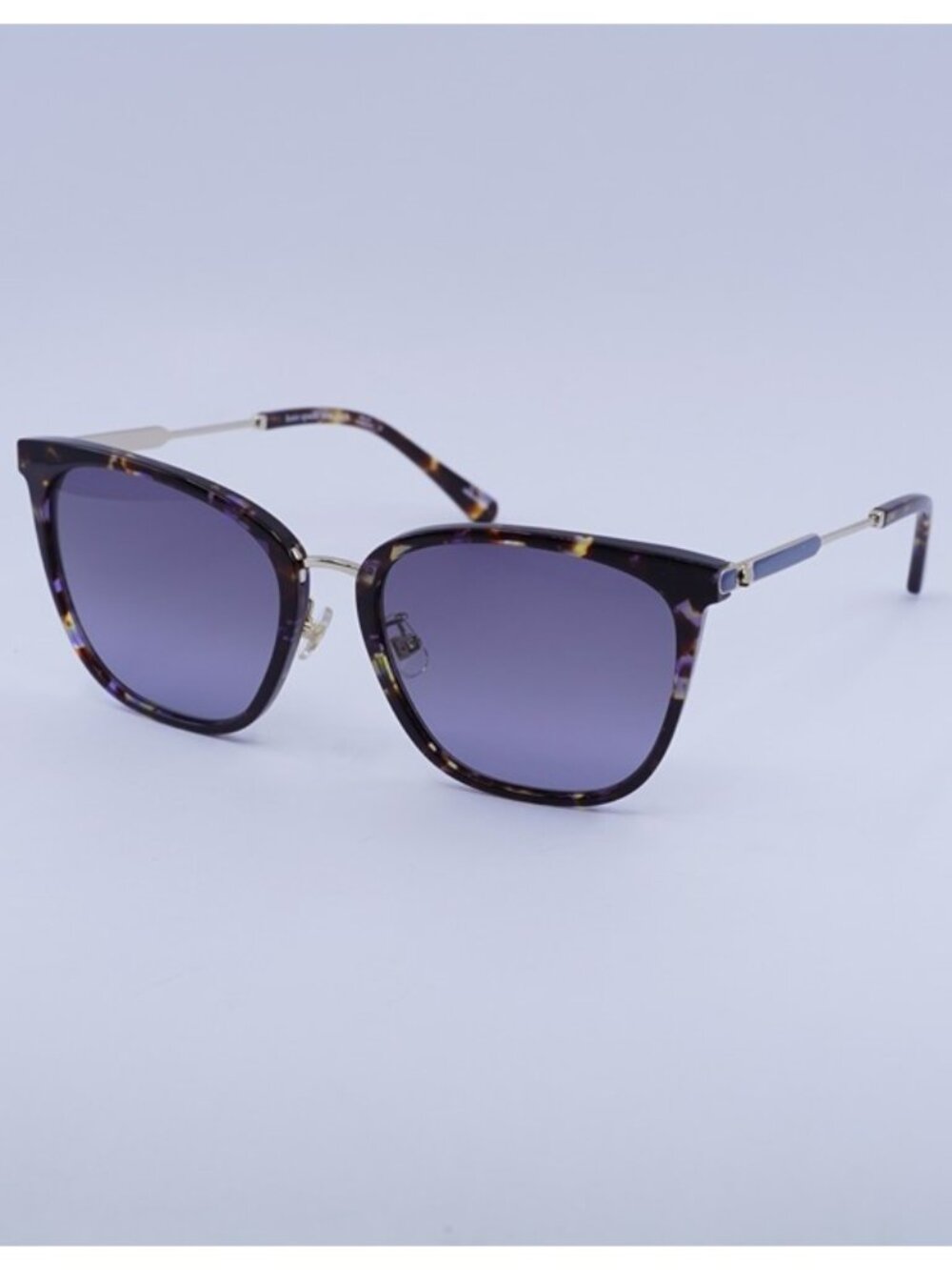 Kate Spade MAEVE/F/S 0JBW GB Sunglasses Blue Havana Square Frame, Grey Lenses